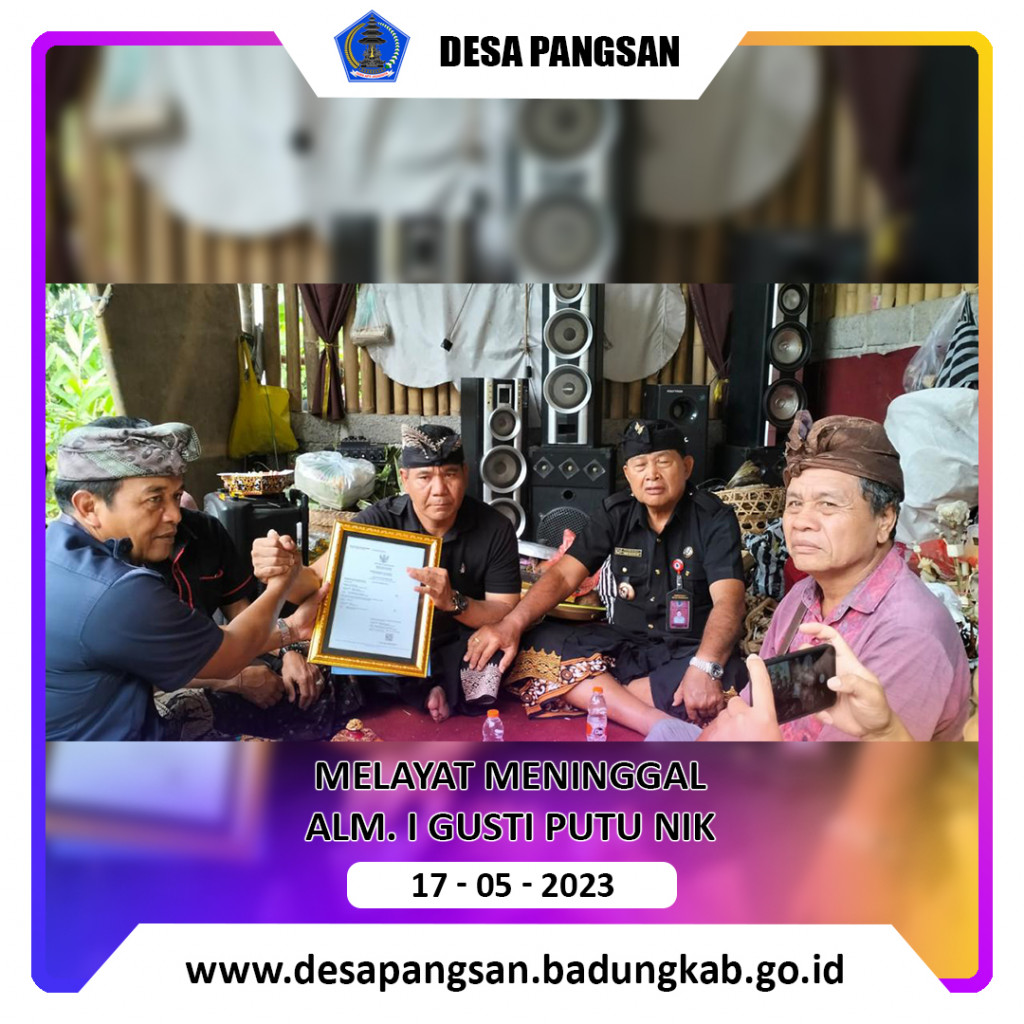 Melayat Meninggal Almarhm I Gusti Putu Nik